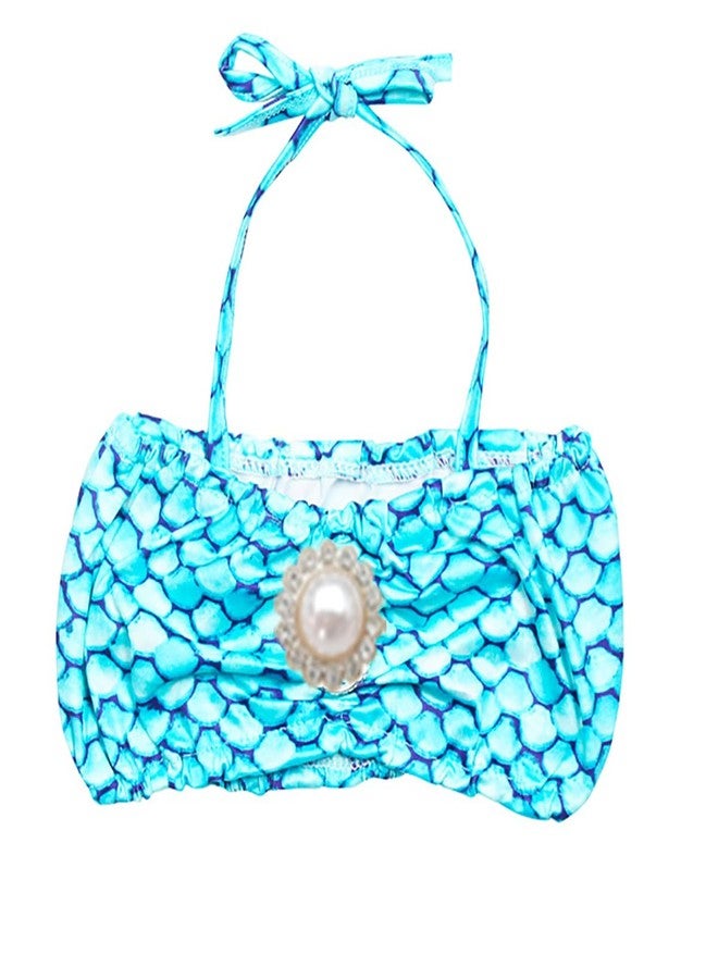 فانسي دريسويل بدلة سباحة حورية البحر من البوليستر من FancyDressWale للبنات (مقاسات: 3 سنوات، 4 سنوات، عادي، أزرق) - Image 4